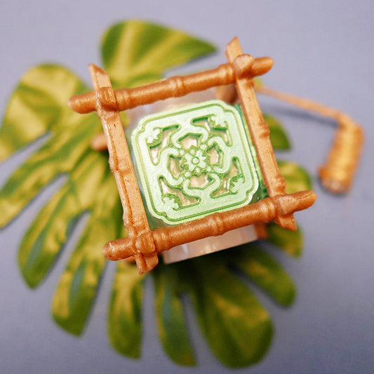Mini Jade Tiki Lamp Swizzle